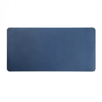LUMIVIDA Large PVC Leather Desk Mat 1200x600 mm Blue