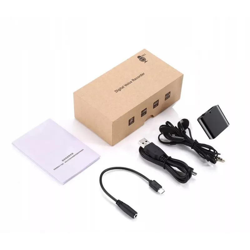 LUXURY-GOODS JNN Q63 32GB Voice Recorder with Zinc Alloy Body, DSP Noise Reduction, Voice Activation, 30h Battery