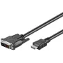 M-CAB Wentronic Goobay HDMI to DVI-D Cable, Black, 3 m - 19-pin HDMI Male to DVI-D (18+1) Male (50581)