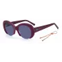 M MISSONI Women's Sunglasses MMI0071SB3V - Black Acetate Frame, Grey Polycarbonate Lenses, 52mm