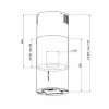 MAAN ELBA2 31 Wall-Mounted Chimney Hood Copper Gloss 50 cm