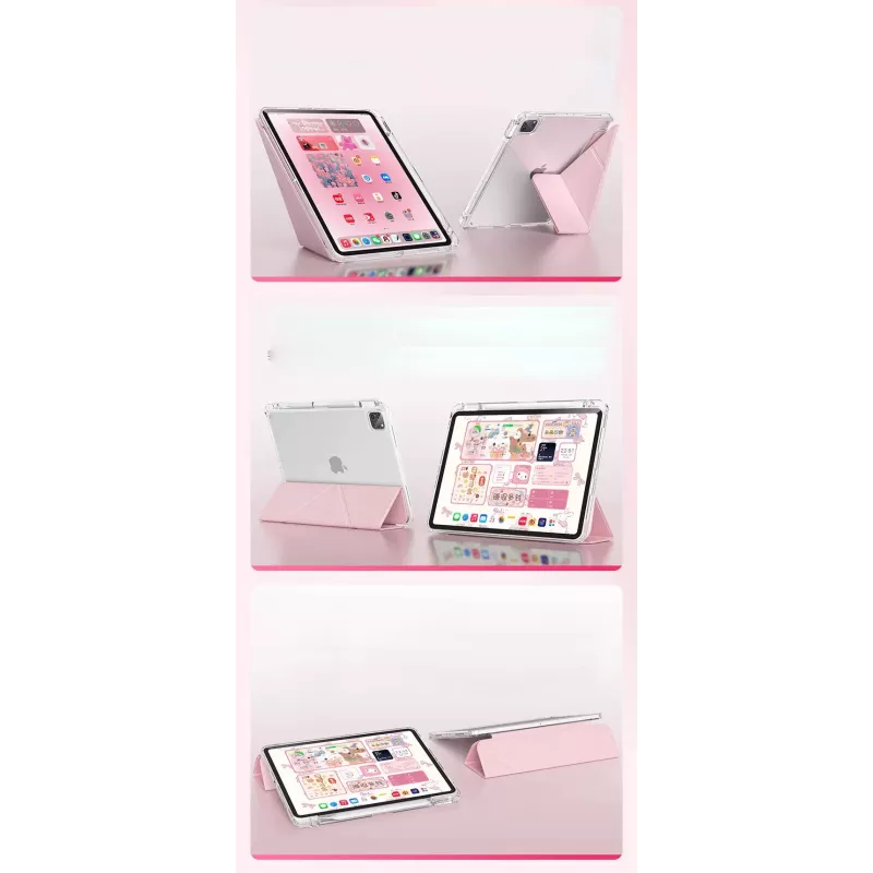 MACHINO TAB Case for iPad Pro 12.9 2018-2022/ AIR 13 2024 Pink