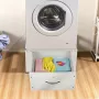 MACLEAN MC-117 W Washer/Dryer Base with Drawer, Max Load 150 kg, White