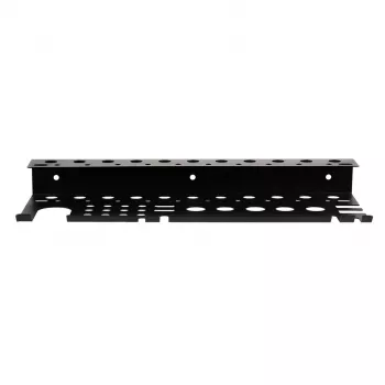 MACLEAN MC-141 Wall-Mounted Tool Organizer with 20 Bins and 11 Hooks, Black/Red, 800x400x195 mm