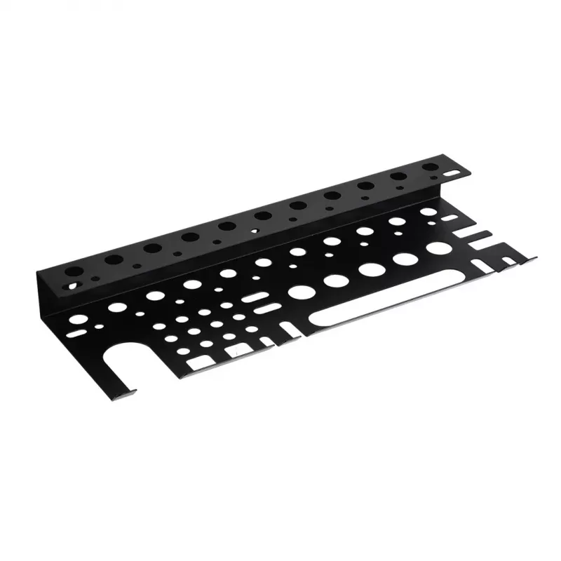 MACLEAN MC-141 Wall-Mounted Tool Organizer with 20 Bins and 11 Hooks, Black/Red, 800x400x195 mm