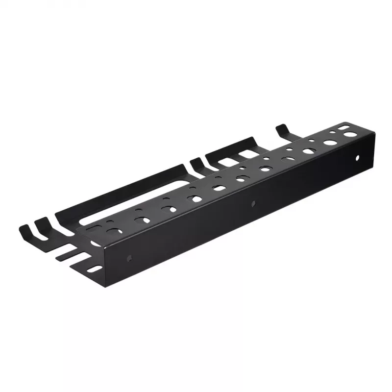 MACLEAN MC-141 Wall-Mounted Tool Organizer with 20 Bins and 11 Hooks, Black/Red, 800x400x195 mm