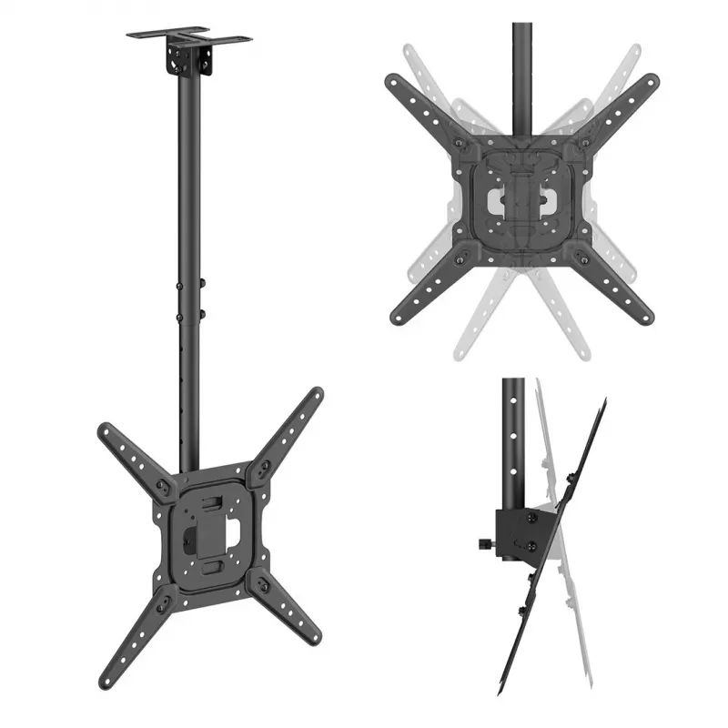 Maclean MC-174 Ceiling Mount for 23-55 inch TVs, 35 kg, VESA 400x400, Black