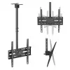 MACLEAN MC-175 Ceiling Mount for 37–75 inch TVs, 50 kg, VESA 400x400, Black