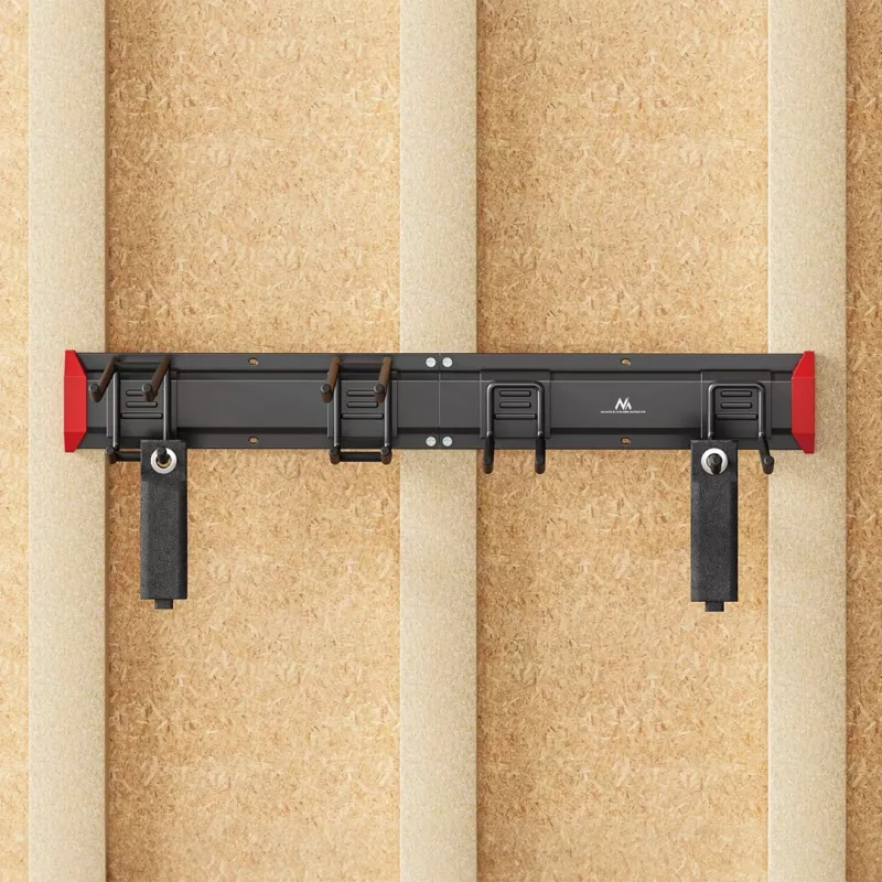 Maclean MC-178 Wall-Mounted Steel Tool Organizer, 136 kg Load, 816 mm Wide, Pegboard Panel
