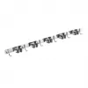 Maclean MC-185 Wall-Mounted Tool Organizer for Garden Tools and Mops, Steel, 60 cm, 20 kg Load, with Hooks