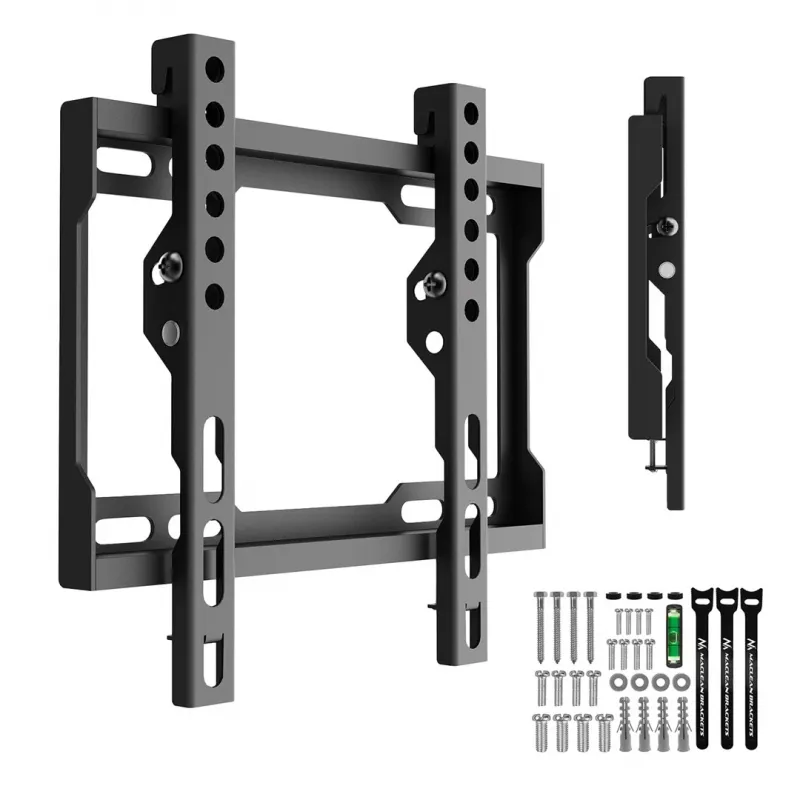 MACLEAN MC-186 Tilt TV Wall Mount for 13-43 inch Screens, VESA 200x200, 45 kg, Black