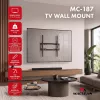 MACLEAN MC-187 Tilt TV Wall Mount for 32-75 inch Screens, VESA up to 400x400, 45 kg, Black