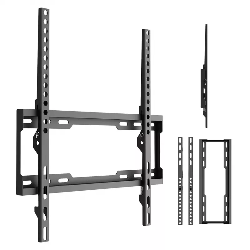 MACLEAN MC-187 Tilt TV Wall Mount for 32-75 inch Screens, VESA up to 400x400, 45 kg, Black