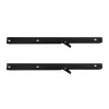MACLEAN MC-195 Folding Wall Shelf Bracket Pair White Steel 60kg