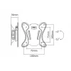Maclean MC-715 Fixed TV Wall Mount for 13-27 inch LCD LED Plasma Screens, VESA 75x75 100x100, 20 kg, Black