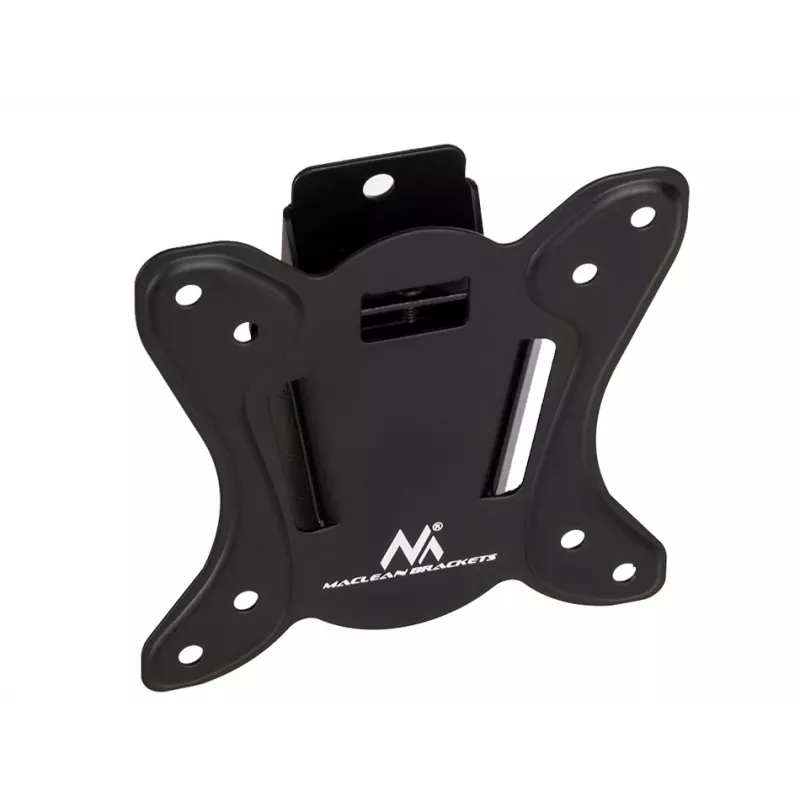 Maclean MC-715 Fixed TV Wall Mount for 13-27 inch LCD LED Plasma Screens, VESA 75x75 100x100, 20 kg, Black