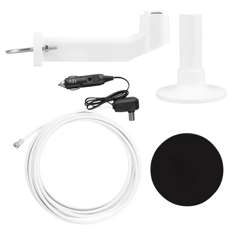 Maclean MCTV-103 Active Omni-Directional DVB-T/T2 HEVC Antenna for Camper, 12V