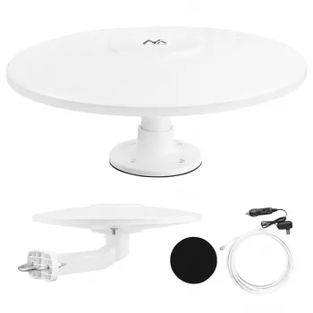 Maclean MCTV-103 Active Omni-Directional DVB-T/T2 HEVC Antenna for Camper, 12V