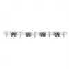 Maclean Wall-Mounted Organizer for Garden Tools and Mops, Steel, with Hooks, Max. Load 20 kg, Width 49 cm, MC-184