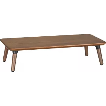 Maclean Wooden Monitor / Laptop Stand, (500x240x120mm), black walnut, max. 20kg, MC-930