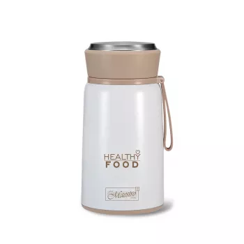 Maestro MR-1646-80 Dinner Thermos 0.8 L Stainless Steel Vacuum Food Flask with Folding Spoon