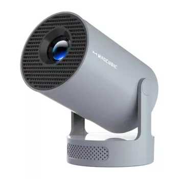 Magcubic HY300PRO+ Android 11.0 Projector, 4K UHD Support, Wi-Fi 6, Bluetooth 5.0, 200 ANSI Lumens, Gray