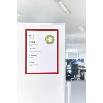MAGNETOPLAN HOLTZ Magnetofix Magnetic Document Holder A4 Red 1130306