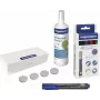 MAGNETOPLAN HOLTZ Magnetoplan 12299N Whiteboard Accessory Set – 4 Dry-Erase Markers, 250 ml Cleaning Fluid, Magnetic Eraser, 10 Cloths, Black