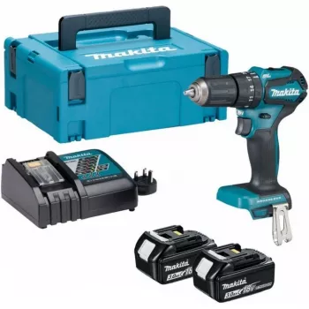 MAKITA 18V Brushless Impact Drill DHP485RAJ 50/27Nm 2x2.0Ah LXT