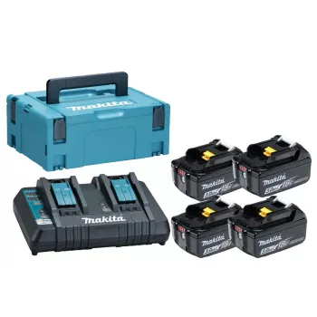 Makita 197970-3 18V LXT Lithium-Ion Cordless Tool Battery and Charger Set (5.0Ah, BL1850B, DC18RC)