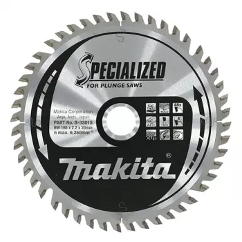 Makita B-33015 Circular Saw Blade 165mm 24T TCT for Wood