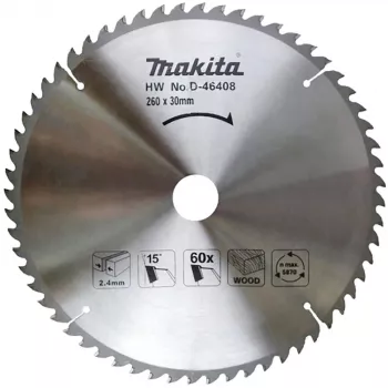 Makita D-46408 Circular Saw Blade 190mm 40 Teeth TCT ATB Fine Cut Makforce