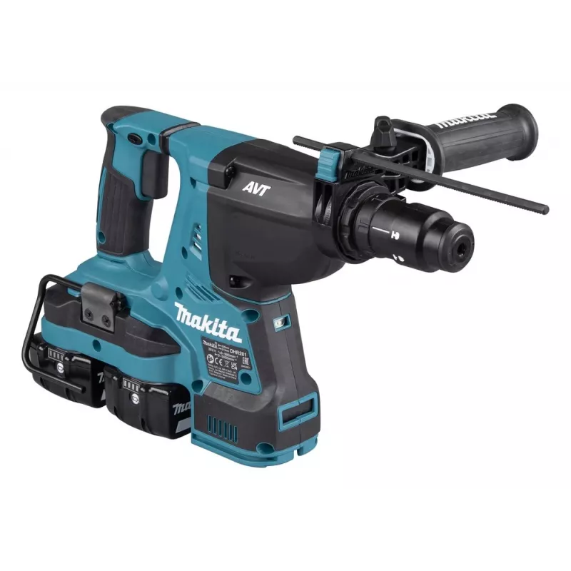 Makita DHR281PT2J 36V (2x18V) Brushless SDS-Plus Rotary Hammer Drill Kit with 2x5.0Ah Batteries, Dual Port Charger & Makpac Case