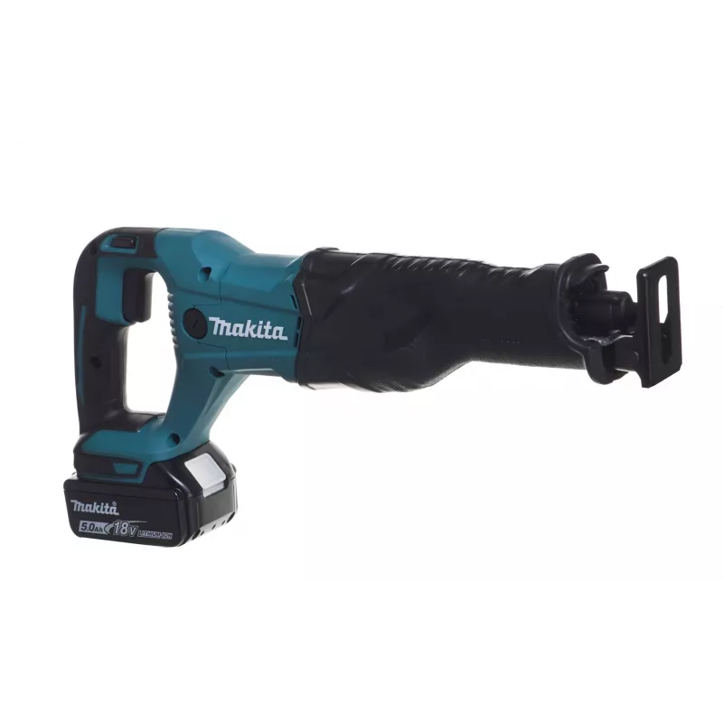 MAKITA DJR186RTE 18V LXT Brushless Cordless Reciprocating Saw with 2x 5.0Ah Batteries, Rapid Charger, and Makpac Case