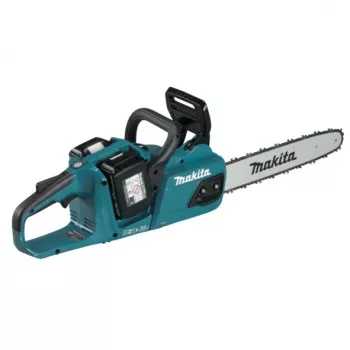 MAKITA DUC355PT2 36V (2x18V) Cordless Chainsaw 35cm (14 inch) with 2x5.0Ah Batteries and Charger