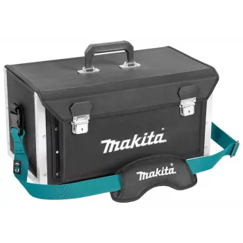 MAKITA E-15394 Open Tote Tool Bag 50/25, 20 Pockets, 15 kg Load, Black/Blue