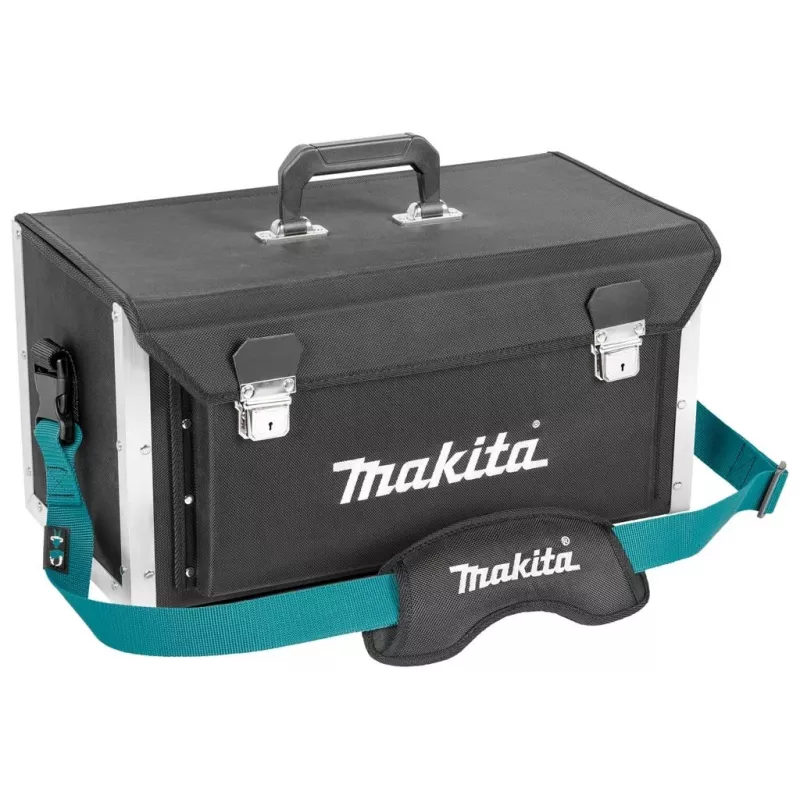 MAKITA E-15394 Open Tote Tool Bag 50/25, 20 Pockets, 15 kg Load, Black/Blue
