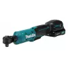 Makita WR100DSA 12V CXT Cordless Ratchet Wrench Kit with 1/4 inch & 3/8 inch Drives, 47.5 Nm, 2.0Ah Battery, Charger, LED Light