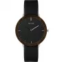 MAM MAM621 Unisex Analog Watch 39mm Black Dial Black Leather Strap