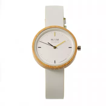 MAM MAM97 Unisex Watch 33mm Black Dial Vegan Leather Strap