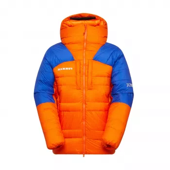 Mammut Eiger Nordwand Pro Down Parka Men's – Eiger Orange / Eiger Blue, 800-Fill Goose Down, Pertex Quantum