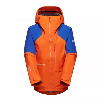 Mammut Nordwand Advanced HS Hooded Jacket Women's Eiger Orange-Eiger Blue
