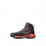 Mammut Sapuen High GTX Men's Hiking Boots - Black/Hot Red, Size 47
