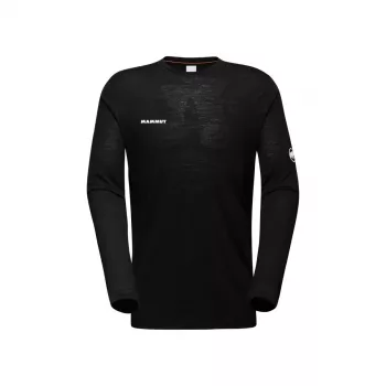 Mammut Tree Wool FL LS Men's Long Sleeve T-Shirt Black