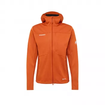 Mammut Ultimate VIII SO Hooded Men's Softshell Jacket – GORE-TEX Infinium Windstopper, Autumn Larice