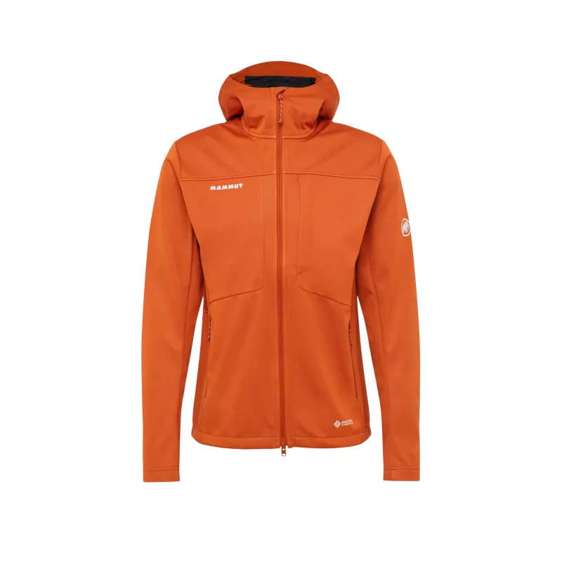 Mammut Ultimate VIII SO Hooded Men's Softshell Jacket – GORE-TEX Infinium Windstopper, Autumn Larice