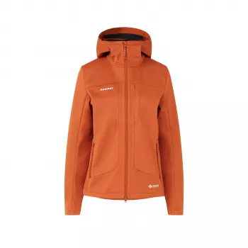 Mammut Ultimate VIII SO Hooded Women's Softshell Jacket Autumn Larice