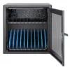 Manhattan 10-Bay Laptop Charging Cabinet Desktop via AC Adapter (EU) - Lockable Steel Cart for Laptops up to 16 inch, iPads, MacBooks, Chromebooks