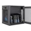 Manhattan 10-Bay Laptop Charging Cabinet Desktop via AC Adapter (EU) - Lockable Steel Cart for Laptops up to 16 inch, iPads, MacBooks, Chromebooks