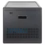 Manhattan 12-Bay USB-C Laptop Charging Cabinet on Wheels, 65W per Port, 780W Total, Steel, Black, UK & EU Cables, 395x32.5x290mm Bays